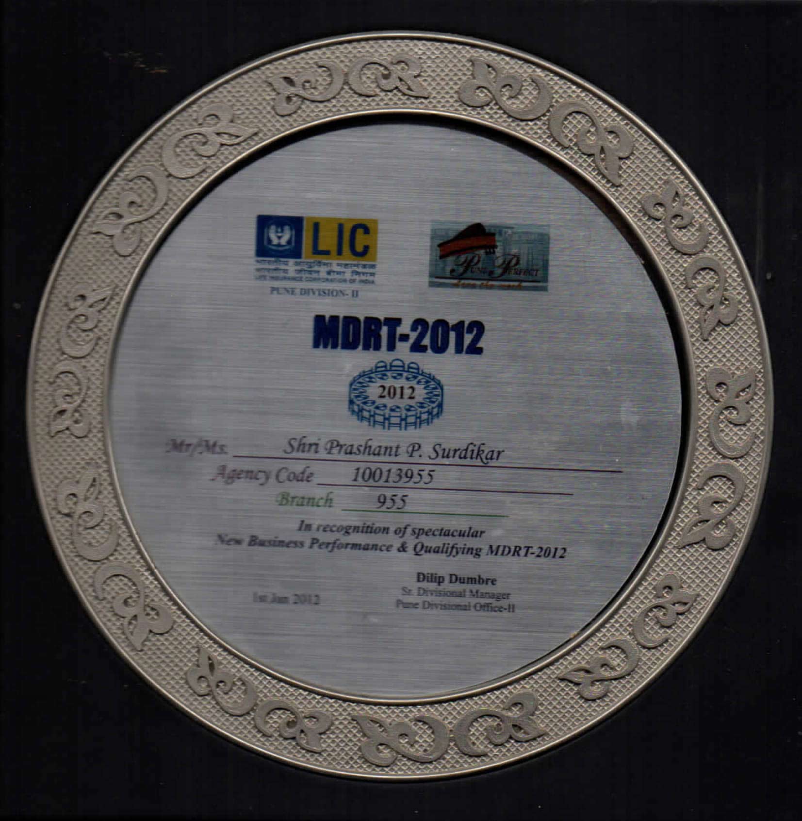 LIC MDRT Award 2012