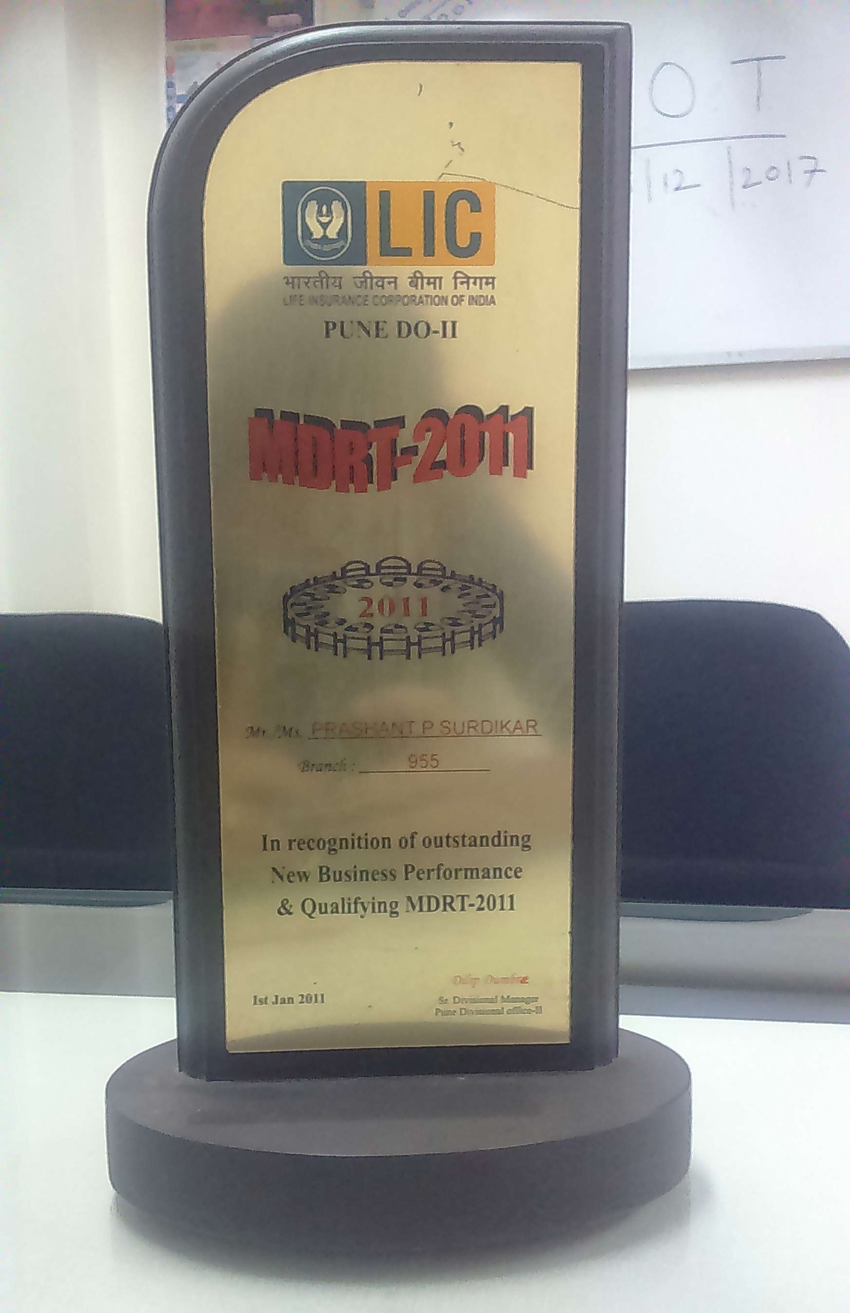 LIC MDRT Award 2011